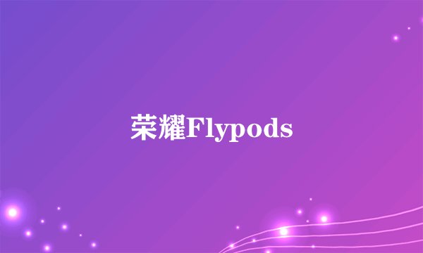荣耀Flypods