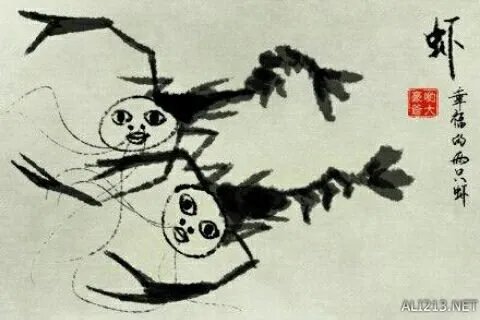 网友祖传武松打虎和齐白石异形古画 当时我就惊了！