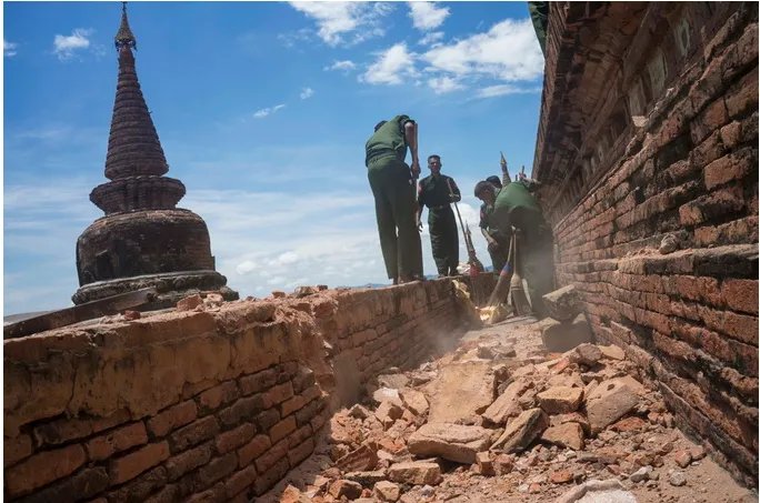 缅甸首都发生几级地震?