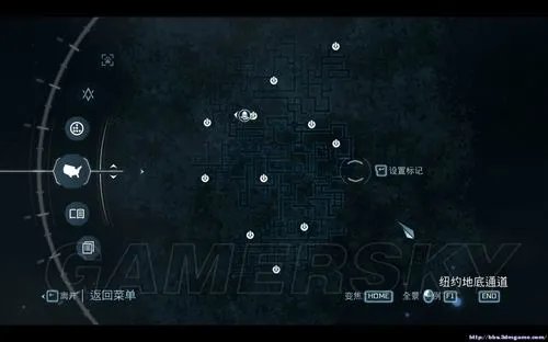 《刺客信条3》纽约波士顿地下通道100%探索（地图）