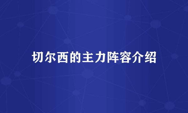 切尔西的主力阵容介绍