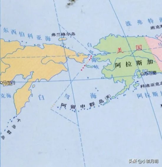 从俄罗斯白令海峡到美国