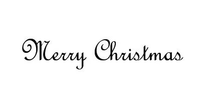 花体圣诞快乐英文