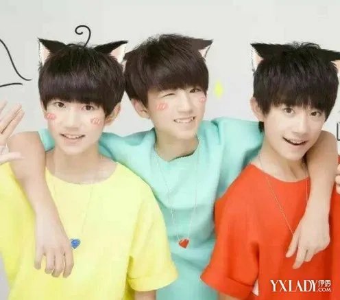 tfboys萌照图片tfboys取消新歌首发祈福天津
