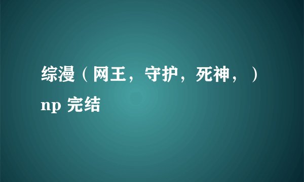 综漫（网王，守护，死神，）np 完结