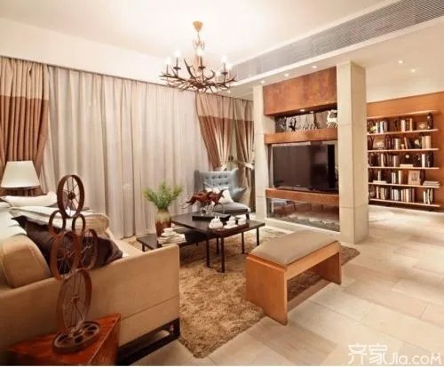 半隔断电视背景墙 各类风格电视背景墙隔断图片大全