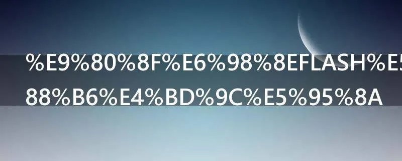 透明FLASH如何制作啊