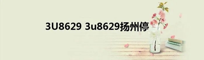 3U8629 3u8629扬州停