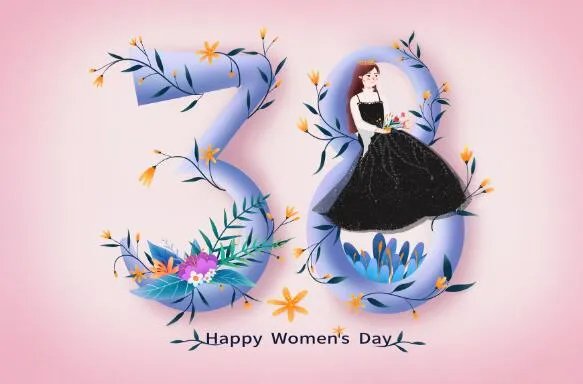 2020三八妇女节简笔画图片 2020三八妇女节儿童画