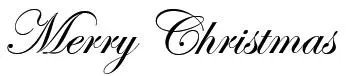 花体圣诞快乐英文