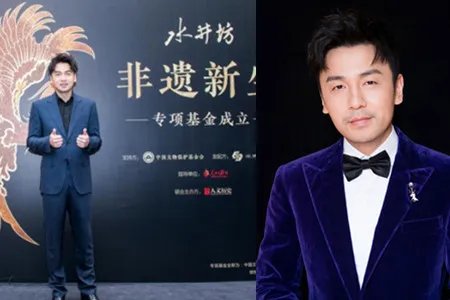 雷佳音非遗守护人 与佟丽娅互动宣传新剧