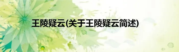 王陵疑云(关于王陵疑云简述)